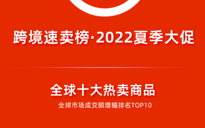 速賣通發布2022夏季大促十大爆款