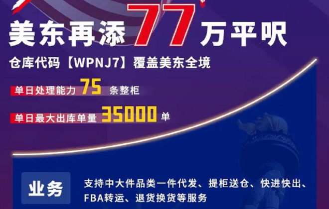 西郵物流在美東開設(shè)77萬(wàn)平方英尺新倉(cāng)