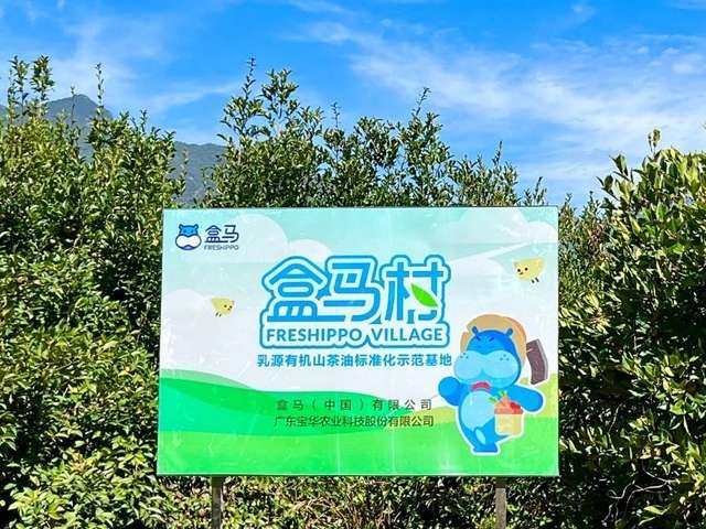 廣東省乳源縣盒馬村舉行立牌儀式